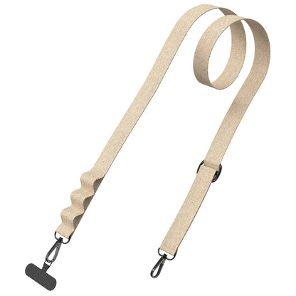 DOB SECHS Adjustable Beige Strap with Triple Loops and Strap Card