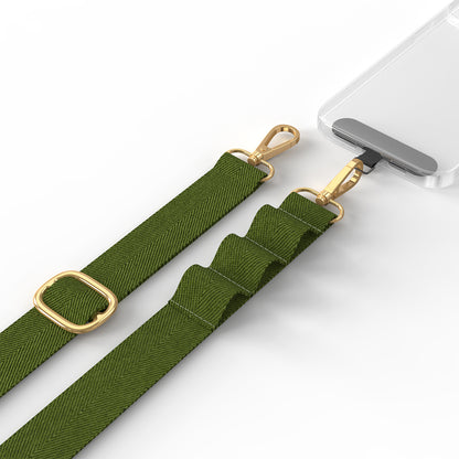 DOB SECHS Adjustable Military Green Strap with Triple Loops and Strap Card