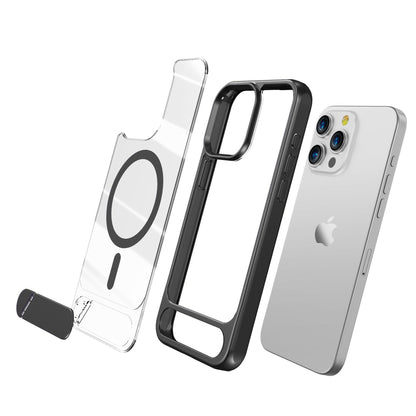 DOB SECHS Ultimate Protection iPhone Case with Seamless Adjustable Kickstand and Advanced Magnetic Hold