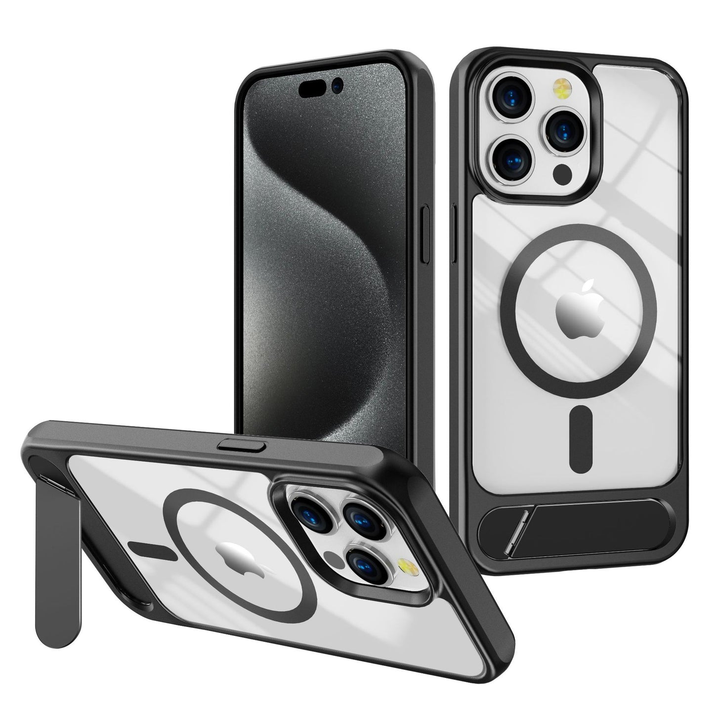 Funda para iPhone DOB SECHS Ultimate Protection con soporte ajustable sin costuras y sujeción magnética avanzada