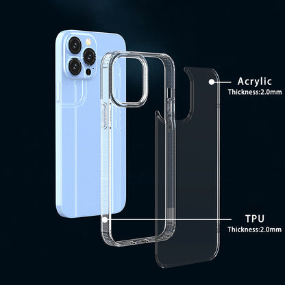 DOB SECHS Funda ligera y delgada para iPhone, ultra transparente y resistente a los arañazos