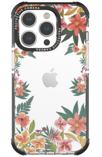 Estuche Magsafe con estampado de flores a prueba de golpes DOB SECHS para la serie iPhone 15