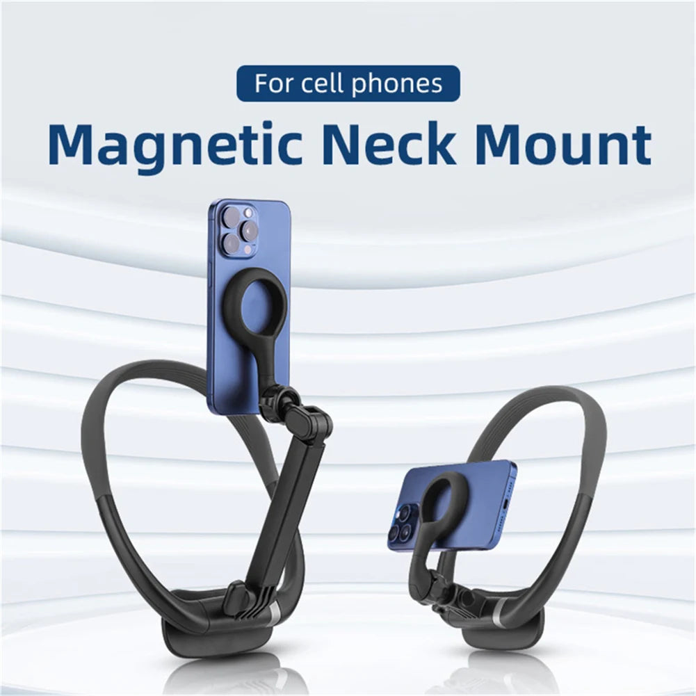 DOB SECHS Magnetic Neck Phone Holder Mount with Long Rod