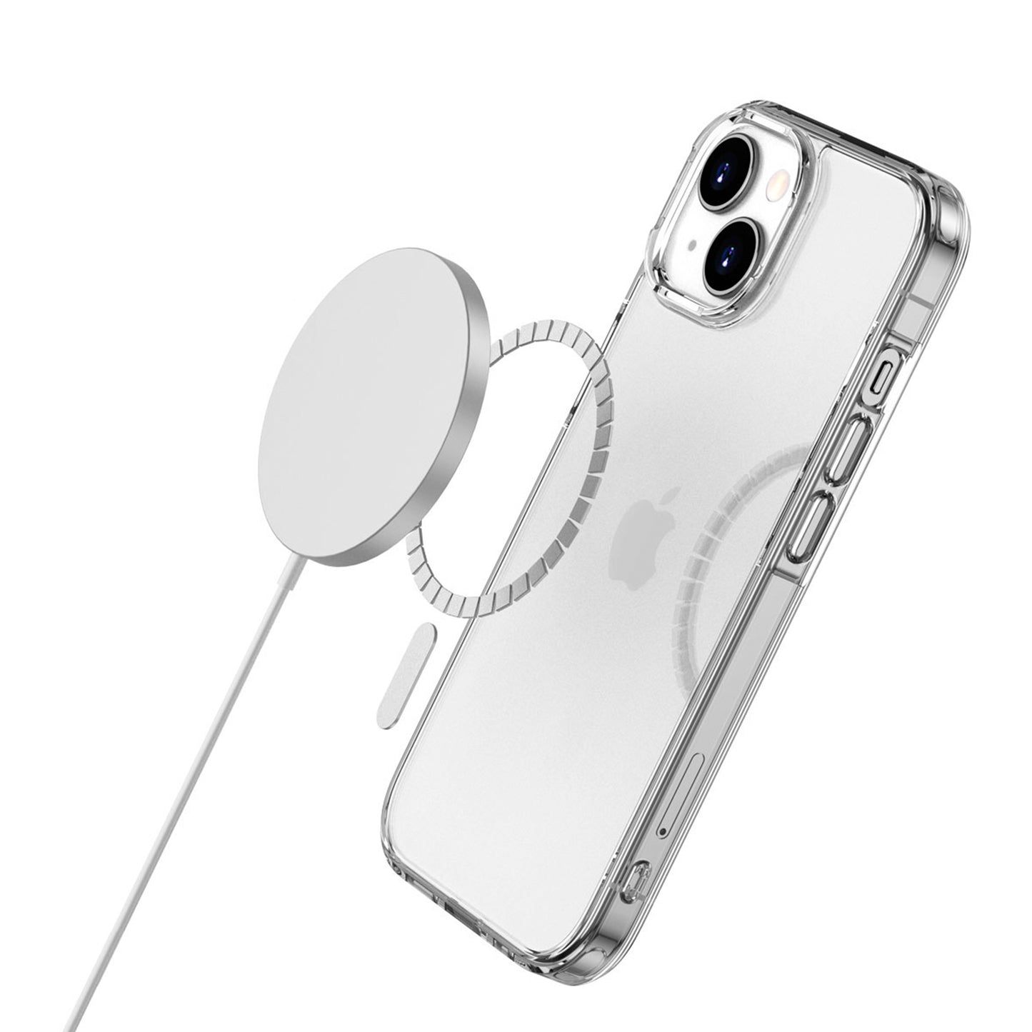 DOB SECHS Funda MagSafe para iPhone antiamarilleamiento ultra transparente con parachoques a prueba de golpes