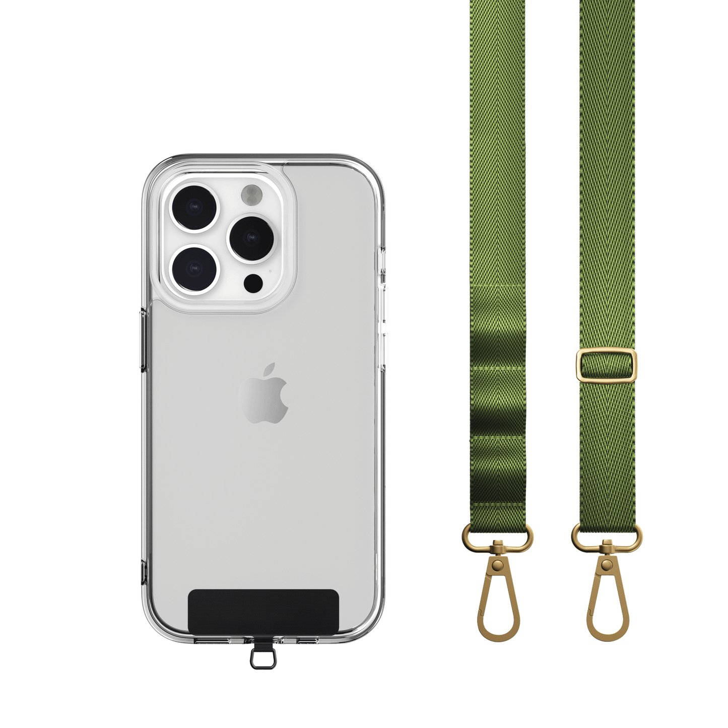 DOB SECHS Adjustable Military Green Strap with Triple Loops and Strap Card