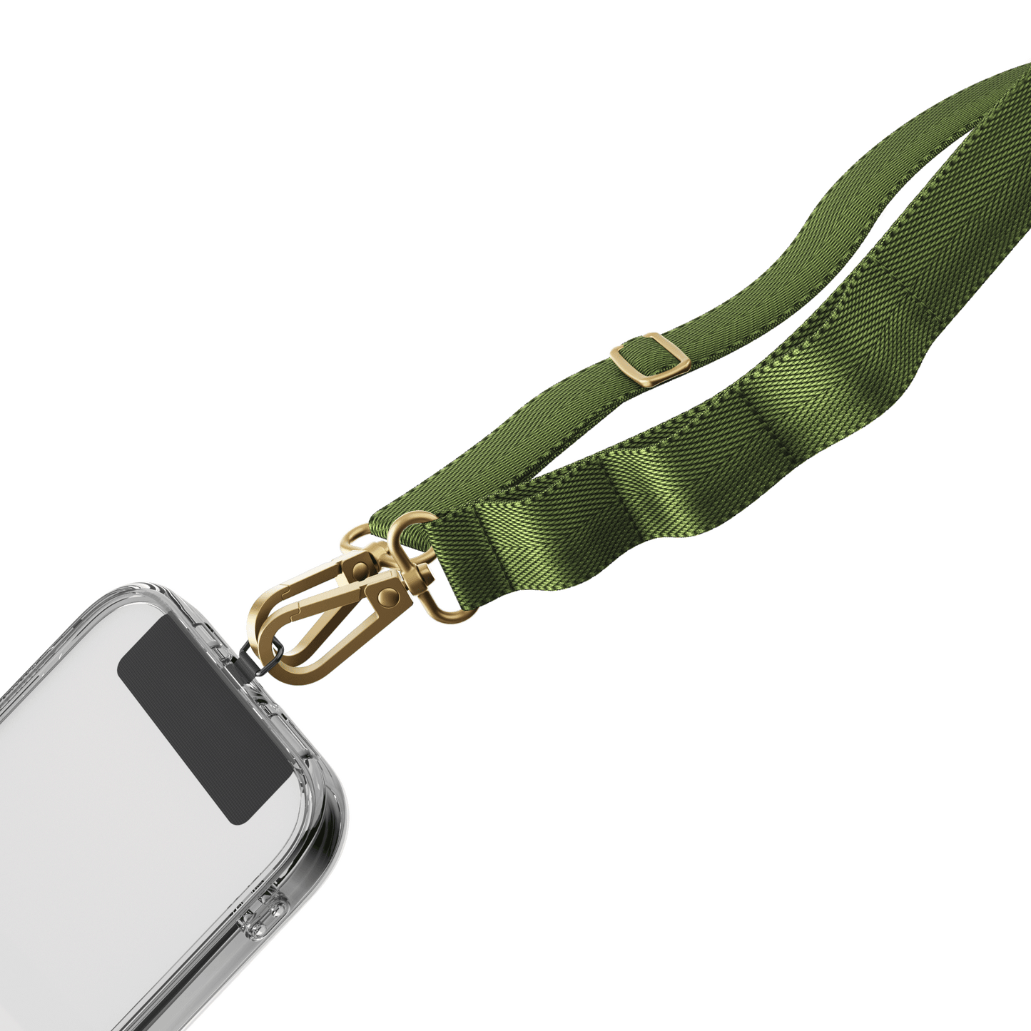 DOB SECHS Adjustable Military Green Strap with Triple Loops and Strap Card