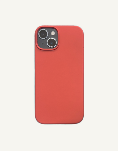 Funda de silicona DOB SECHS Soft Touch - Rojo pastel